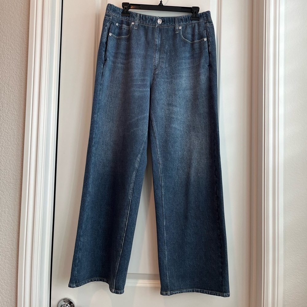 Rag & bone Miramar Terry Wide Leg Pants - size XL